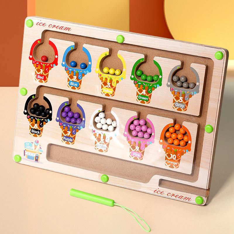 Magnetic Number Bead Maze Toy for Kids - Enhances Focus and Logical Thinking