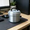 Miniature Pressure Cooker Model 3D Printed Tiny Cookware Ornament with Decompression Button Stress Relief Fidget Toy for Office Desk Decor