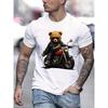European Size Men's Creative Top, Casual Sports Short Sleeve Crew Neck Thin T-Shirt, Suitable for Summer and Spring, Men's Summer Outdoor Clothing