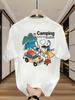 Cute Camping Adventure Graphic Tee With Cartoon Suv And Tent Print 100 Cotton Mens Tshirt Summer Outdoorinspired Casual Top