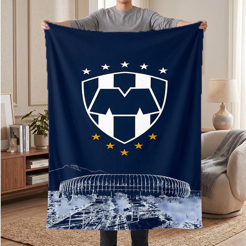 Club De Futbol Monterrey Soft Warm Flannel Blankets Comfortable Blanket for Home Decoration Gifting