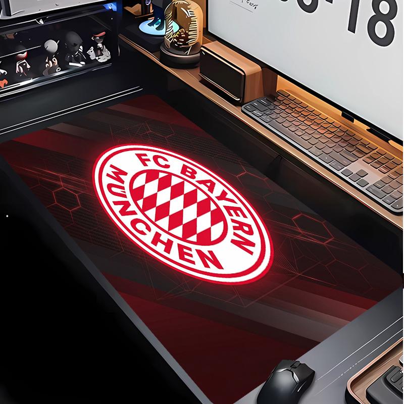 Tappetino per Mouse con Motivo Calcio Bayern Monaco No?Tappetino Mouse da Gioco Antiscivolo con Base in Gomma per Scrivania Ufficio Casa