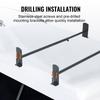 VEVOR Van Roof Ladder Rack, 2 Bars Alloy Steel Roof Racks, 227 KG Capacity Roof Rack, Adjustable Length 910-1330 Mm