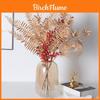 Folha de Ilex Chinensis Flor Artificial Para Decoração de Feriados e Arranjos de Presente