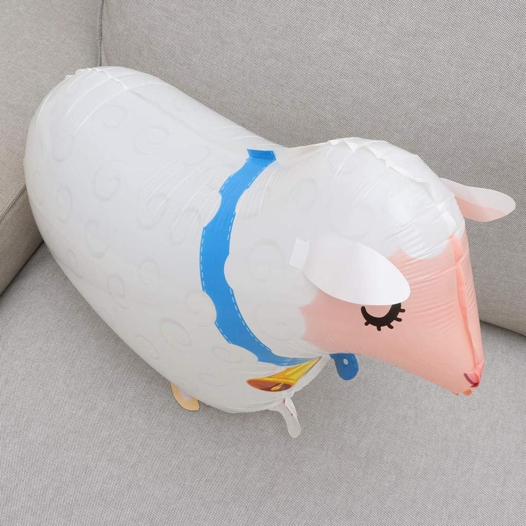 10Pcs Walking Animal Balloons Pet Balloons Farm Animal Balloon Foil Balloon for Party Decortion (Sheep)