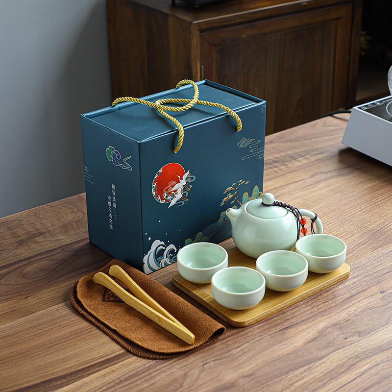 Чайный сервиз Zhentao Ceramic Xishi с чайным подносом