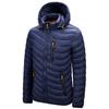 Men's Casual Lightweight Cotton Jacket with Detachable Collar - Autumn/Winter Style