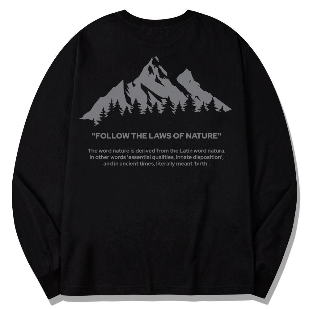 Seupeullaesikodeu Long Sleeve Black - Nature