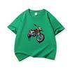 Graffiti Dirt Motorcycle Graphic Tee Kids 100 Cotton Crew Neck T Shirt Short Sleeve Breathable Tops For Boys Girls Children