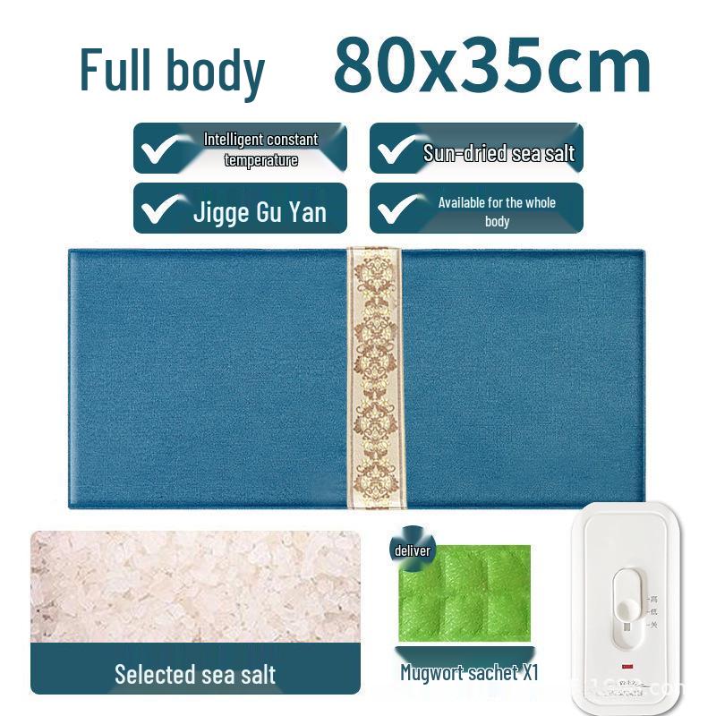 Wide Electric Heating Pad: Hot Compress Pack for Waist, Knee, Shoulder, Neck with Coarse Sea Salt