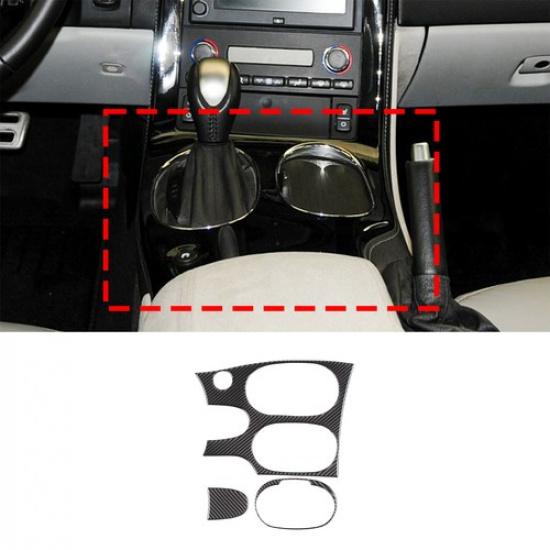 Carbon Fiber Center Control Gear Shift Panel Trim Sticker for Corvette C6 05-13