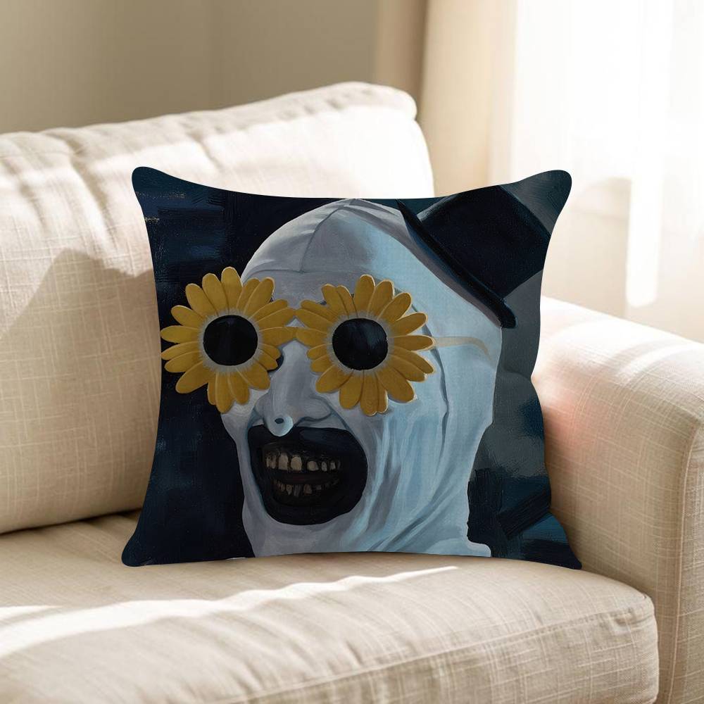 Movie TTerrifier 2 3 HHorror Clown Personalized Pillow Cover Kids Bedroom Wild Party Decor Pillowcase Kid Birthday Shower Gift