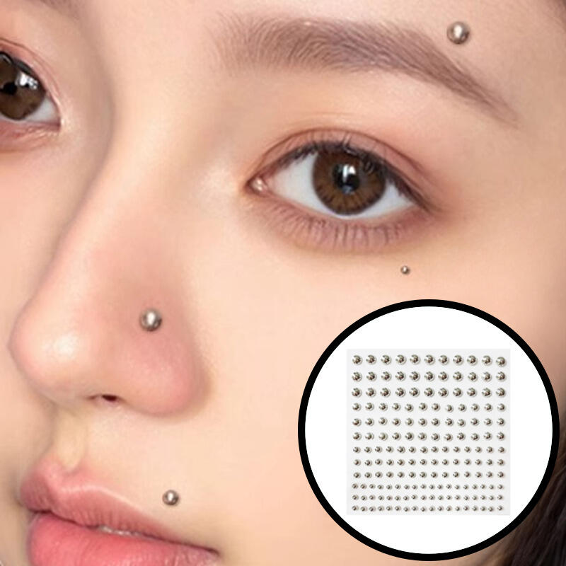 fake piercing sticker earring belly button piercing fake stick on