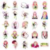 50pcs Kanroji Mitsuri Demon Slayer Cartoon Stickers Graffiti Sticker Decorate Phone Back Card Trunk Water Cup Cute Stickers Gift