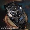 [Korlexchi] Watch Metal Band Men's Casio/G-SHOCK Compatible, MTG-B1000/MTG B1000 Strap, 316 Stainless Steel Bracelet (Black)