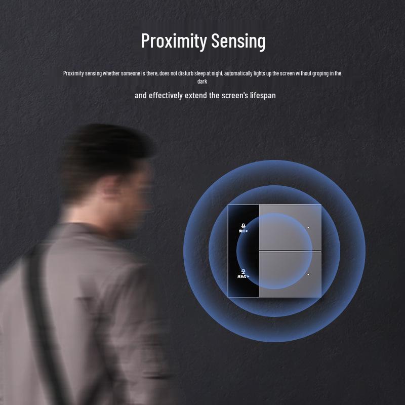 Przełącznik Smart Premium z Wyświetlaczem Ekranowym dla Aplikacji Mijia ze Sterowaniem Głosowym, Wersja Zero-N, Inteligentny Panel do Całego Domu