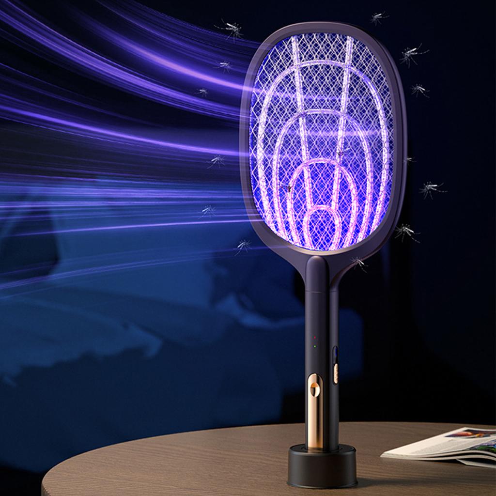 2 In 1 Electric Fly Killer USB Rechargeable Efficient Portable Fly Killer Lamp for Home Safety