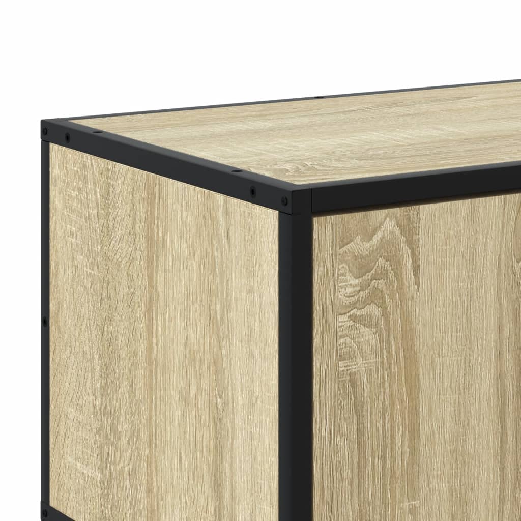 TV Stand in Sonoma Oak Finish 180 x 35 x 41 cm Engineered Wood
