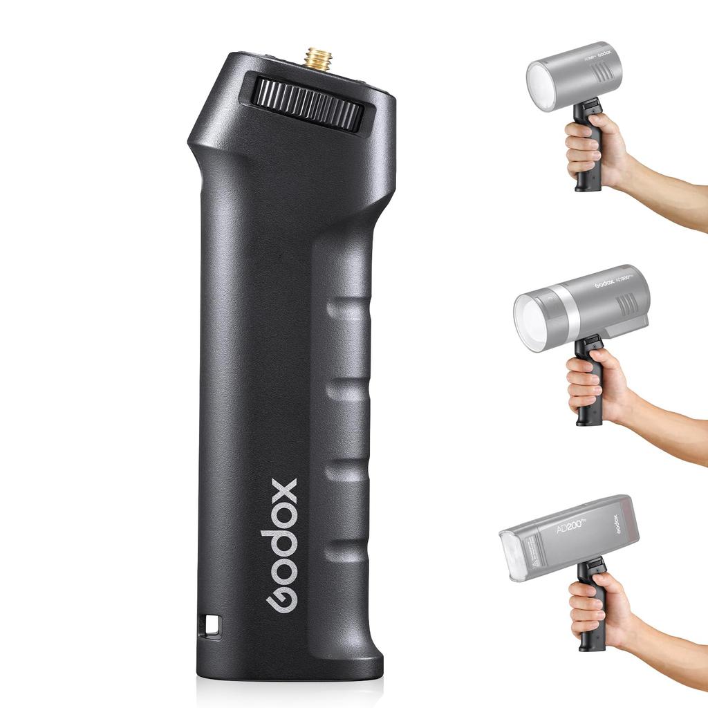 GODOX Flash Speedlite Handle for Portable Flash Bracket Handle Compatible with Godox AD100pro AD200pro AD300pro and Other Flash LED Lights with Screw