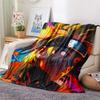 Naruto (Color Background)  Print Flannel Blanket, High quality Comfortable for All Seasons, Home Decor, Warmth and Comfort