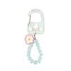 Marimo Craft Miffy Bijou Series Acrylic with Bead Flower Bag Acrylic Scandinavian Cute and Character W43 X H65 X Carabiner, Blue, Charm, Charm,