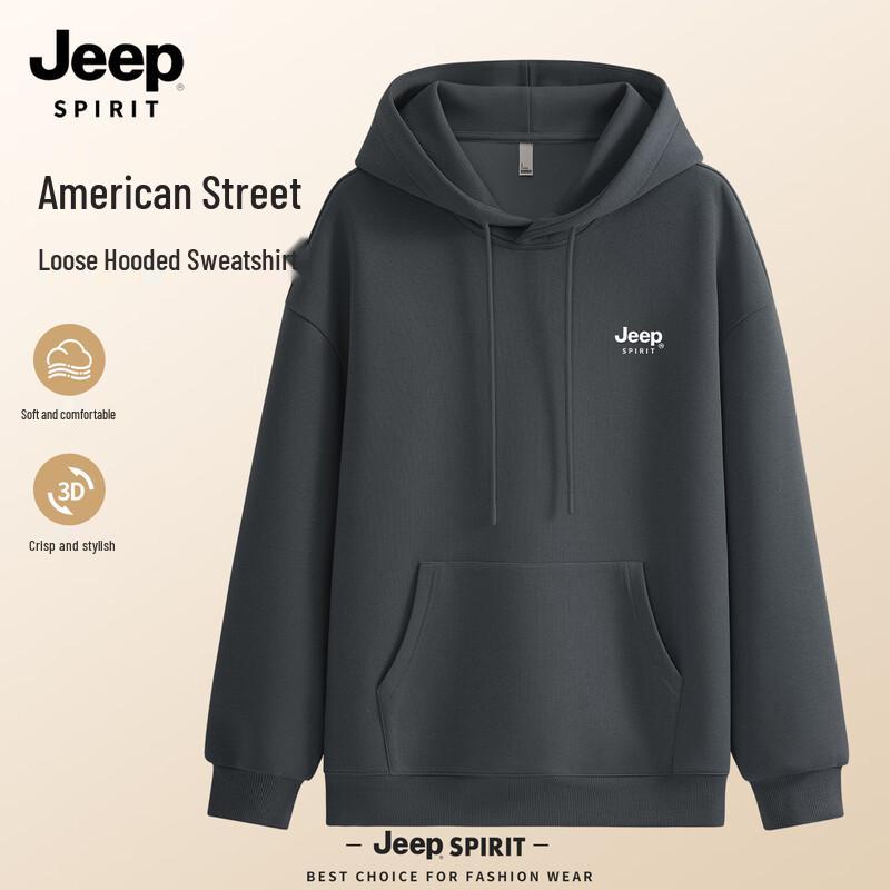 

JEEP SPIRIT Men s 2025 Hooded Casual Sweatshirt 3XL