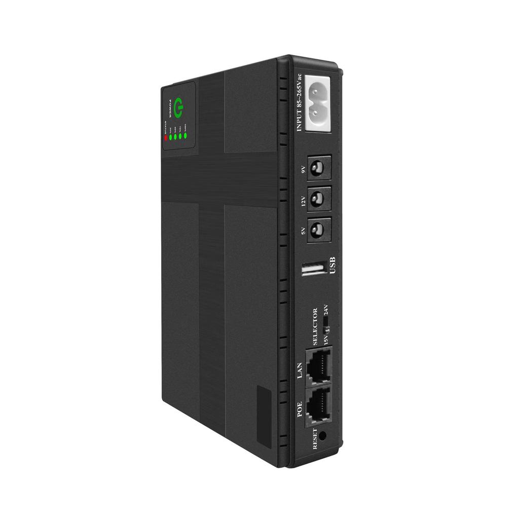 Mini DC UPS: 5V/9V/12V Backup Power Supply for Router & Modem Monitoring