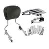 Motorcycle Backrest Sissy Bar Luggage Rack Docking Kit For Harley Touring Electra Glide Road Glide 2009-2013