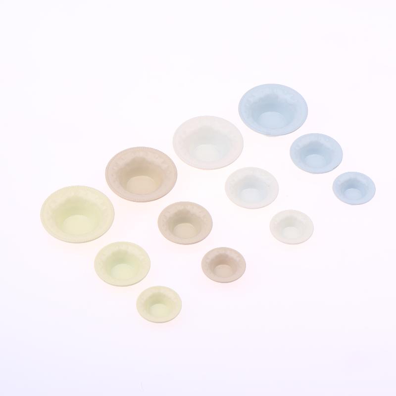 3 Stück Puppenhaus Mini Simulation Westliche Teller Geschirr Modell Puppenhaus Küchendekoration Rollenspielzeug Puppenhauszubehör