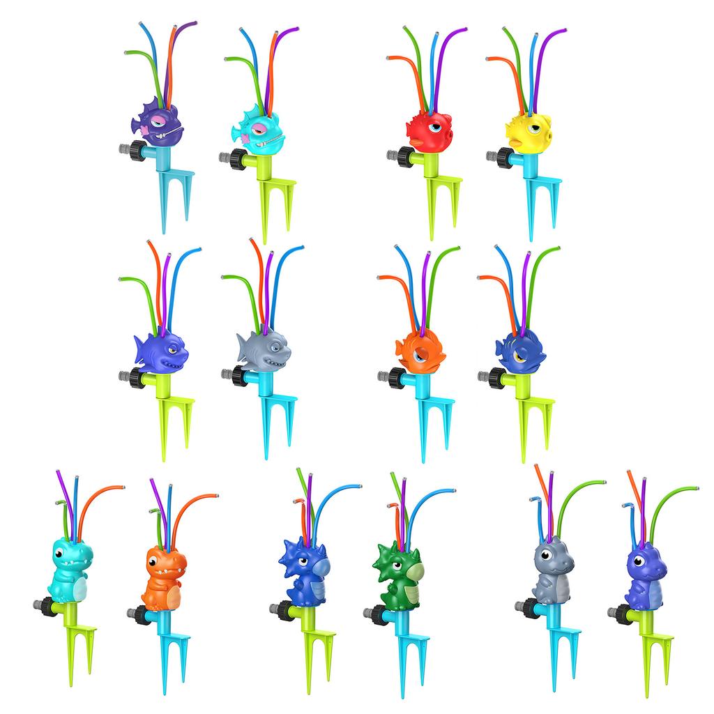 Cartoon Water Sprinkler Kids Spray Water Toy Squirt Spray Toy Summer Beach Outside Swimming Toy Garden Yard Supplies