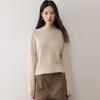 Lekasha Women's Seamless 12-Gauge Cashmere Knitwear: Autumn/Winter Half-High Neck Sweater