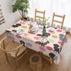 1 pz Tovaglia Pasquale Primaverile con agnello e motivi floreali, stile rustico retrò. Ideale per eventi di Pasqua, picnic estivi in campeggio e feste di compleanno