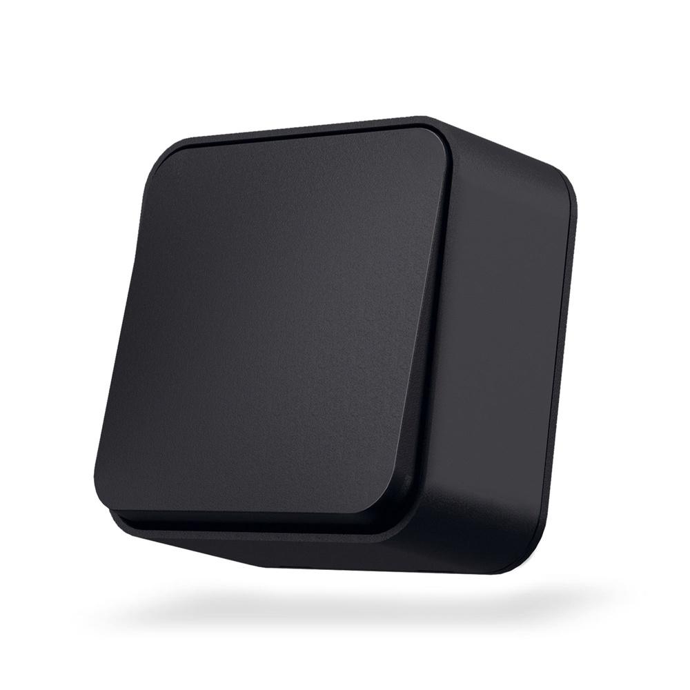 Surface-mounted 1-pole 1-way Ip20 Matte Black Videx Binera