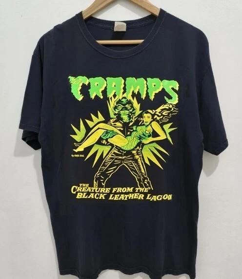 The Cramps Band Basic Black Short Sleeve Unisex T-shirt Vtg S-5XL WA4045 XL