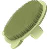 Boy Girl Silicone Scalp Scrubber Body Bath Brush Soft Exfoliating Bathing Tool for Boy Girl and Adults for Massaging and Skin Cleansing Matcha