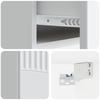 Wall Mounted Nightstand White 49 x 34.5 x 20 cm Particleboard