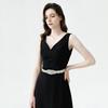 Sweet Silver Wedding Rhinestone Belt Satin Dresses Accessories Wedding Ribbon Sash Crystal Pearls Bridal Belt Women's Belts