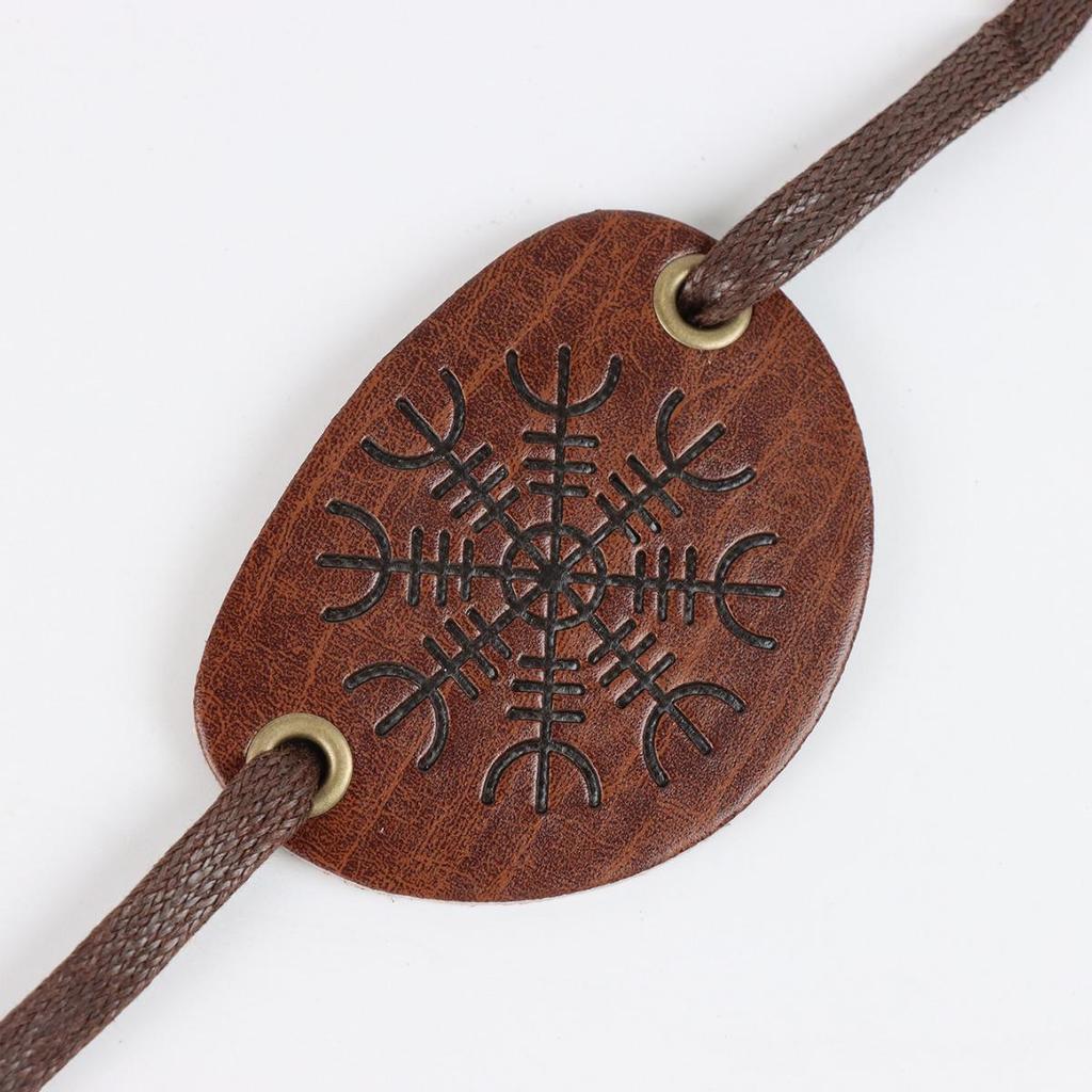 Gothic Leather Pirate Eyepatch: Adjustable Halloween Costume & Creative Cosplay Prop