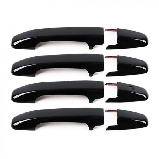 Glossy Piano Black Car Door Handle Bowl Cover Trim For Honda Civic 2006-2011
