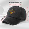 YELLOWSTONE Logo Print Baseball Cap Classic Washed Vintage Soft Brim Duckbill Cap Adjustable Sweat-Absorbing Breathable Sun Hat