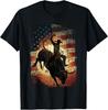 Rodeo Bull Rider Patriotic Cowboy Gift Unisex T-Shirt
