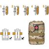 Tactical MOLLE Utility Pouch 1000D Nylon EMT Medical Bag Military General Purpose EDC Tool Organizer Weatherproof Waist Pack with Dual Zippers