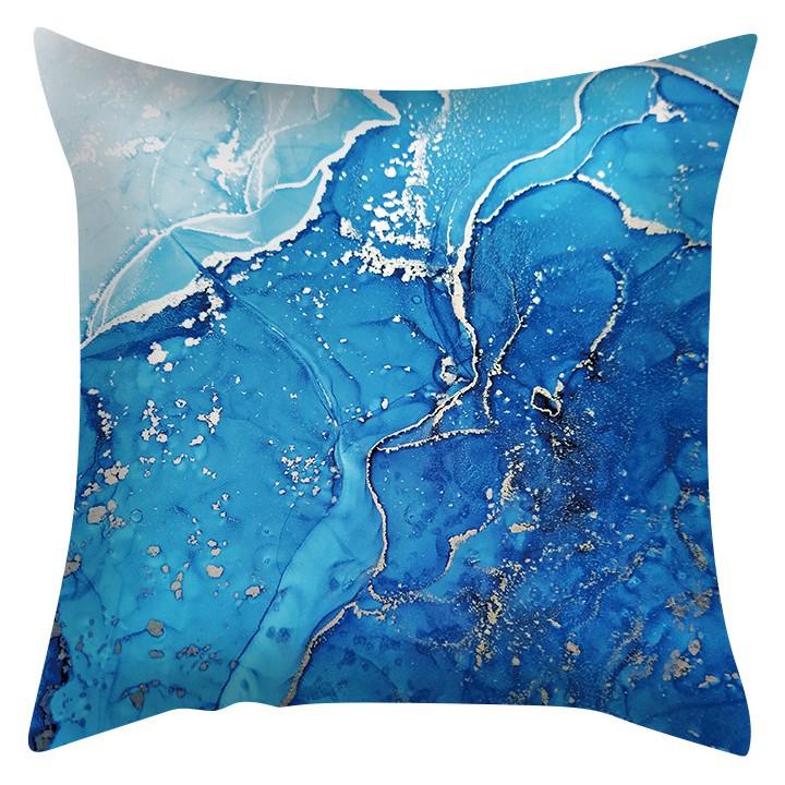 Abstract Blue Pillowcase Fashion Cushion Car Pillow Sofa  Cover