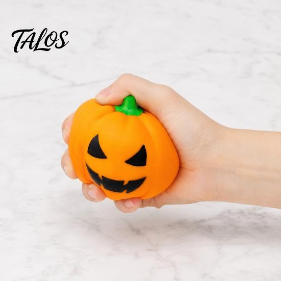 Stress Relief Gadget Halloween Cartoon Pumpkin Ball, Squeeze Toy for Relieve Hand Exercise Ball Anxiety, Creepy Sensory Fidget Toy, Party Favors