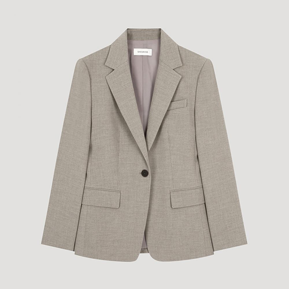 

She S miSS Wool Blend Single Set Up Jacket SwSjko31030 beige/55