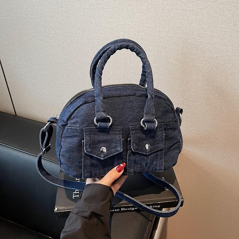 Women's Denim Shoulder Bag Large Capacity Small Square Bag