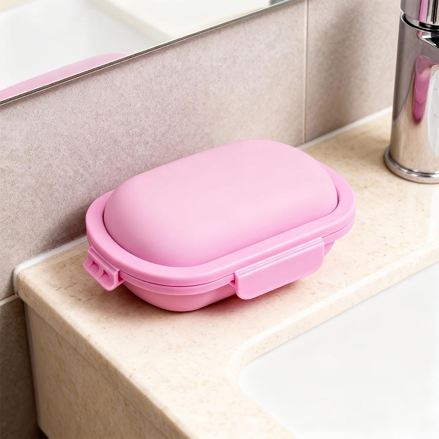 1-2pcs Travel Soap Box Material Leak-Proof Design for Bathroom & Outdoor Use