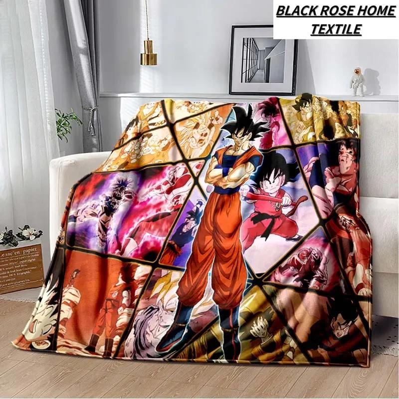 Fashion Art Print Comics D-Dragons B-Balls Blanket Bedroom Sofa Bed Sheet Outdoor Car Travel Hotel Portable Plush Cover Blanket