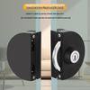Frameless Glass Door Lock: U-shaped Hook & Round Lock for Single/Double Sliding Main or Office Doors