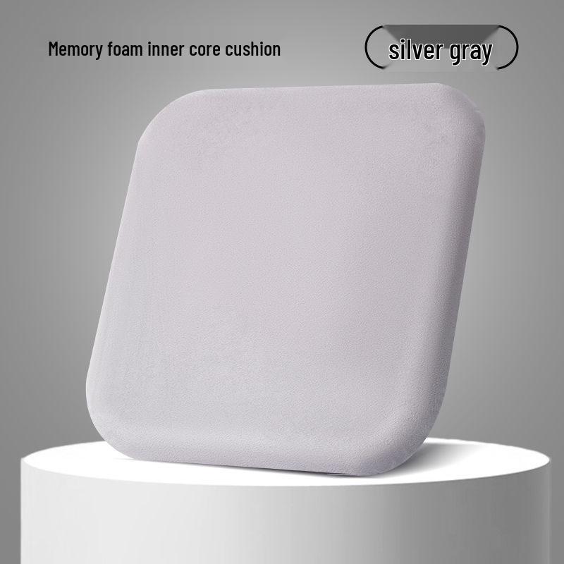 Подушка для офисного кресла из пены с памятью для долгого сидения - Нескользящая подушка для поддержки ягодиц для студентов и обеденных стульев 40x40x4 cm 1100₽